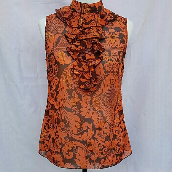 Metallic Ruffle Top - Picture 2 of 4