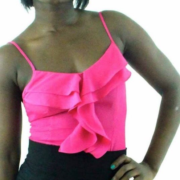 Pink spaghetti strap shirt