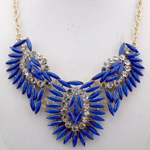 Colbalt jeweled necklace