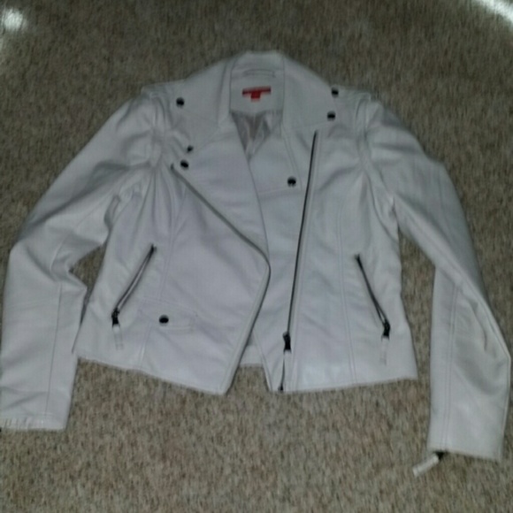 For @khromano Ivory "leather" jacket