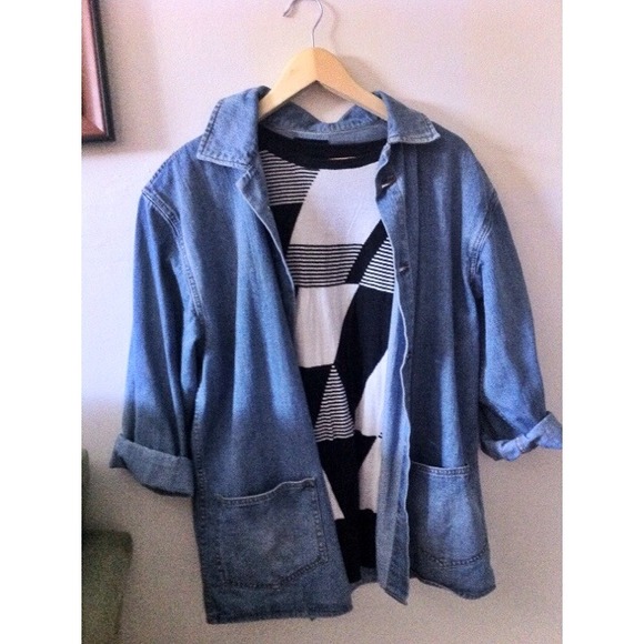 Black and white patterned pullover sweater - Picture 2 of 2