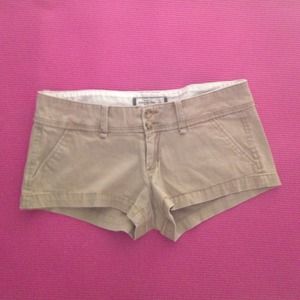 Khaki Abercrombie Shorts (size 2)