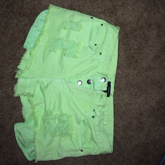 Lime green shorts!