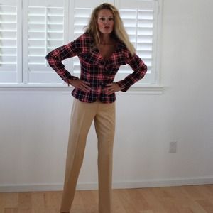 L.A.M.B Gorgeous plaid jacket.