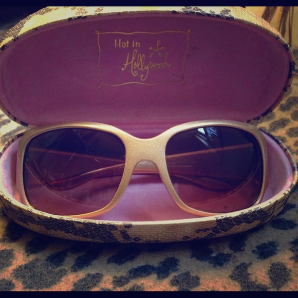 Gold glittered stylish sunglasses