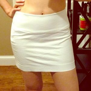 Express white mini skirt