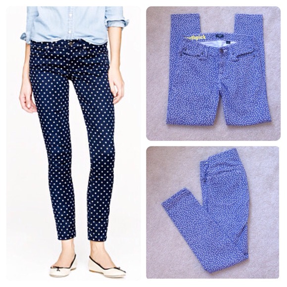 J. Crew Denim - 🎀J.Crew Toothpick Polka Dot🎀