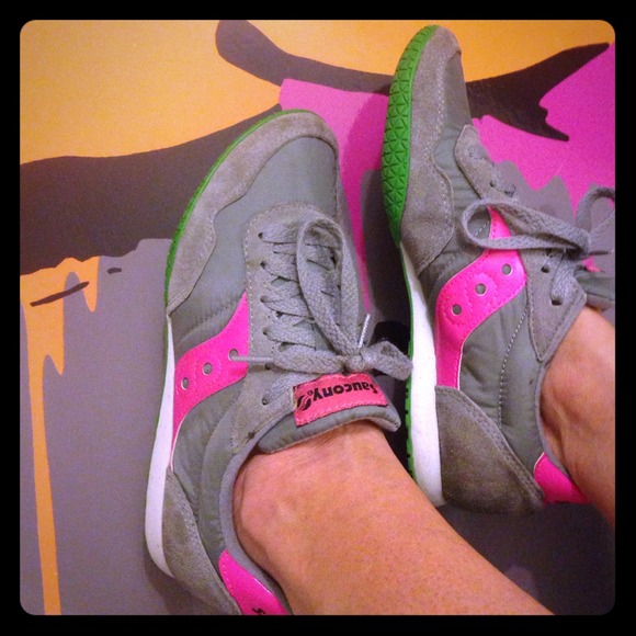 Fun colored Saucony Bullet sneakers