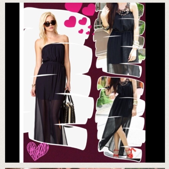 Black maxi dress▪️◾️◼️◾️▪️ - Picture 3 of 3