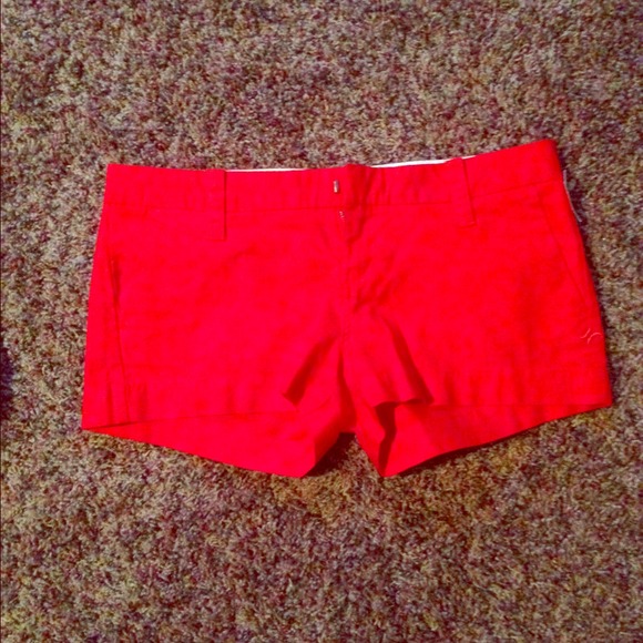 Red Hurley Chino Style Shorts