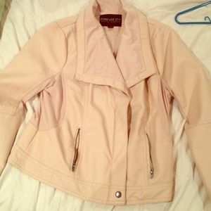 Forever 21+ Blush Faux Leather Jacket