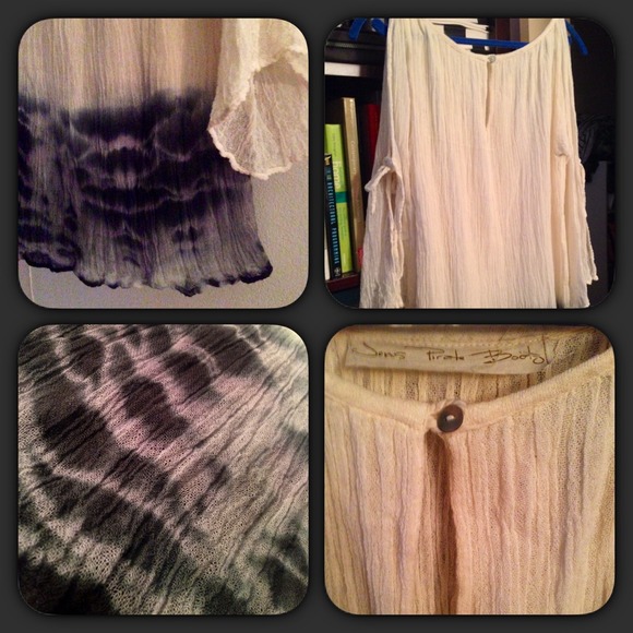 Jens Pirate Booty 🐬Gauze Dip Tie Dye Tunic Mini - Picture 3 of 4