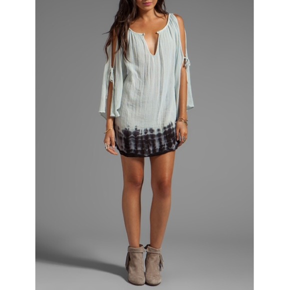 Jens Pirate Booty 🐬Gauze Dip Tie Dye Tunic Mini - Picture 4 of 4