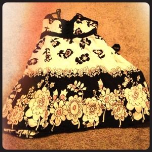 Medium length floral dress