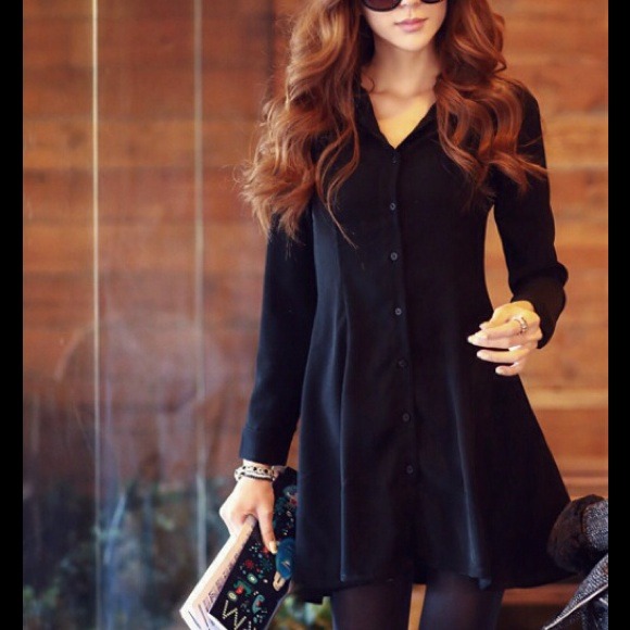 A-line long shirt
