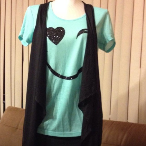Smiley Tee With Vest