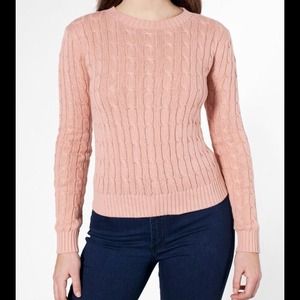 American Apparel Cable Knit Sweater