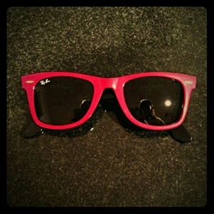 Black & Red Raybans