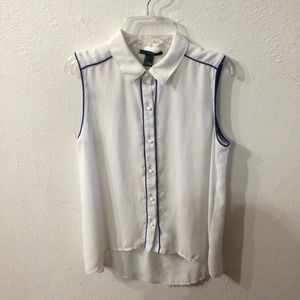 Semi Sheer Button Up