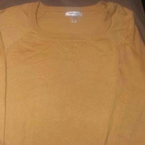 Golden yellow sweater