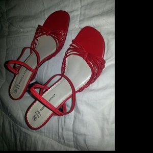 White Stag Strapped Heels