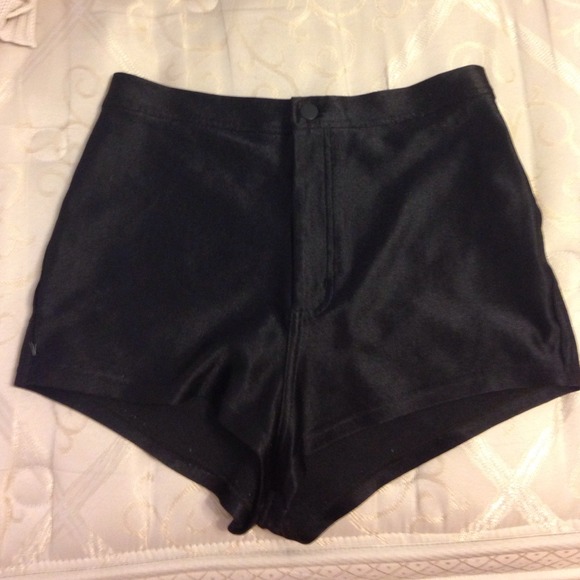 American Apparel Pants - American apparel black disco shorts