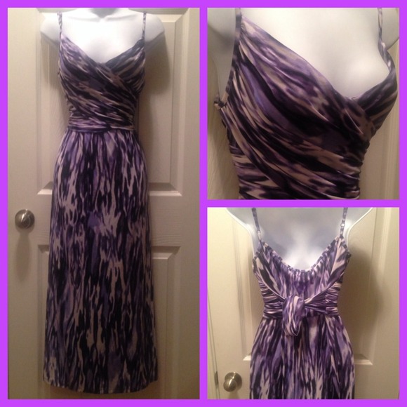 50$ purple stretchy wrap dress NWOT