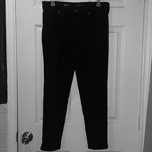 Black knit pants