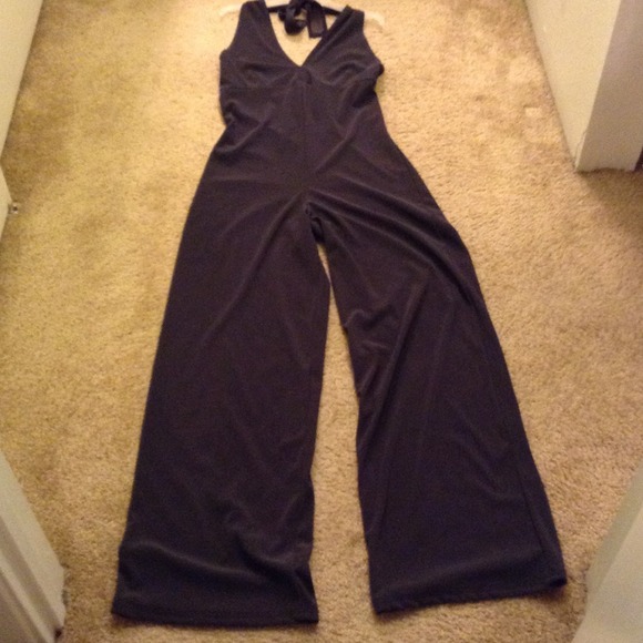 Pants - Traded w/Abbie! Sexy Grey Halter Jumpsuit!!