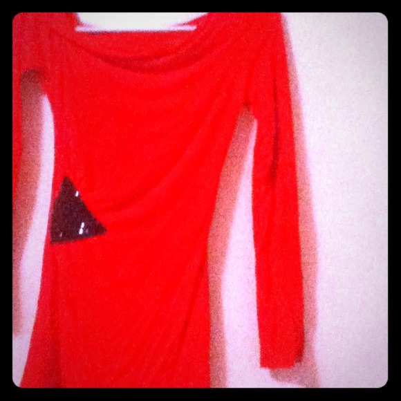 Red long sleeve shirt