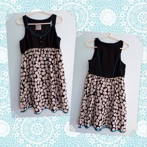 Anthropologie Dots and Pleats Dress