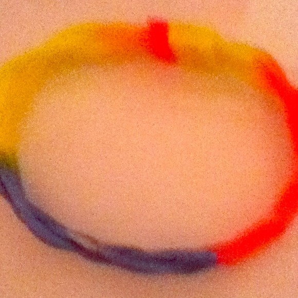 Cute colorful rubber bracelet