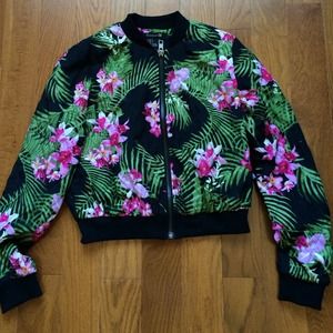 Tropical print jacket