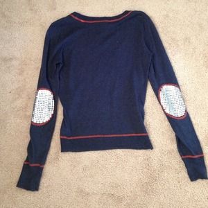 Navy top with sequins