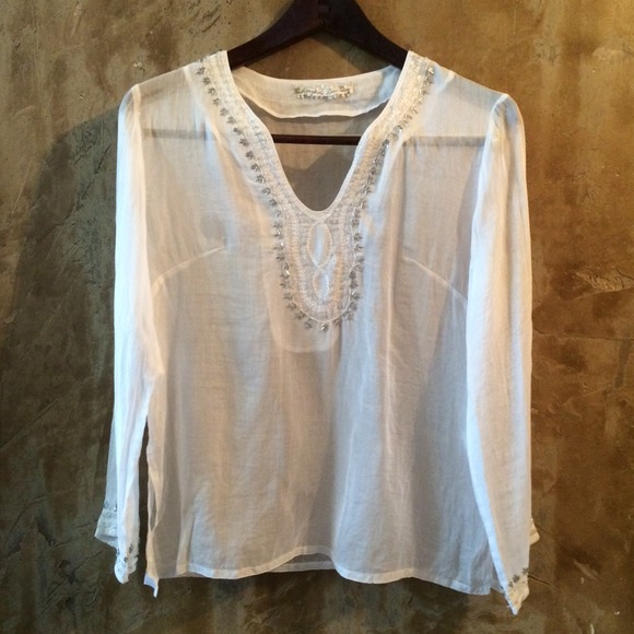 MARGARET LOVES PETER Sheer Blouse