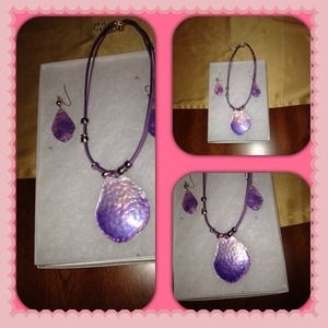 Necklace and earrings