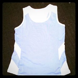 Light blue reversible tennis tank top