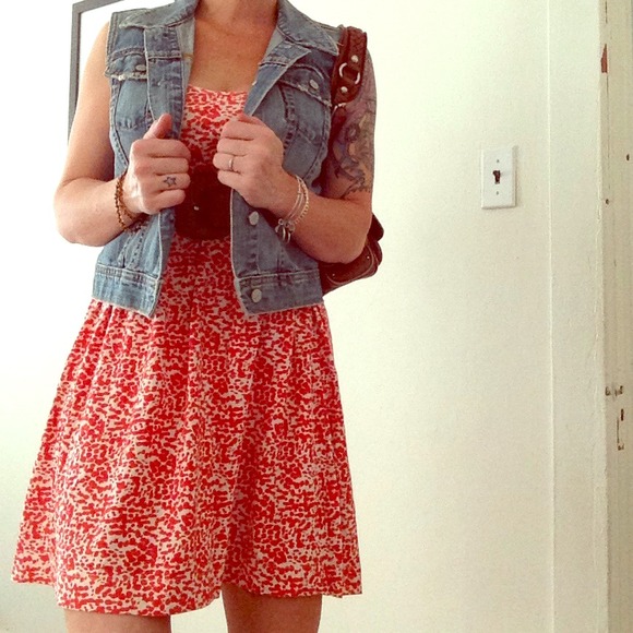 Super cute and trendy denim vest