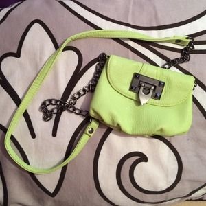 Neon Yellow Small Crossbody