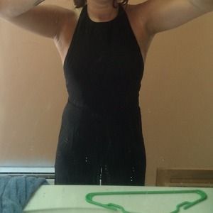 Cuteeee black wide legged romper from LF