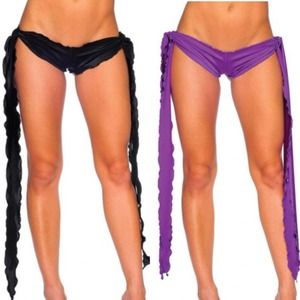 🎵SOLD🎵Ribbon Tie Rave Booty Shorts