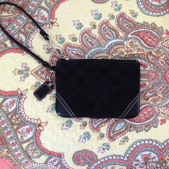 Black Coach Wristlet