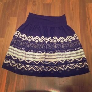 Knit mini skirt!