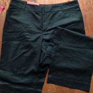 Black relaxed fit career pants. Avg length