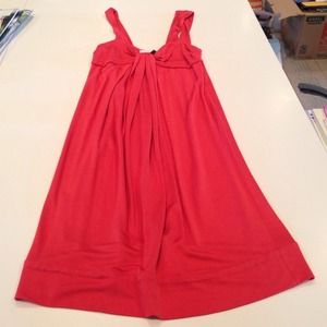 DVF daytime solid coral dress