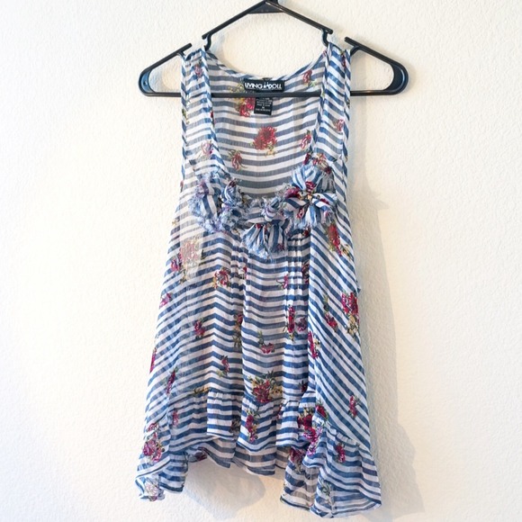 Clearance🔱Rosetta Lightly Floral Chiffon tank top