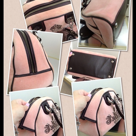 ‼️LAST CHANCE‼️💘HOST PICK SMALL PINK VELOUR BAG - Picture 4 of 4