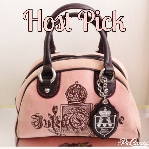 Juicy Couture Handbags - ‼️LAST CHANCE‼️💘HOST PICK SMALL PINK VELOUR BAG
