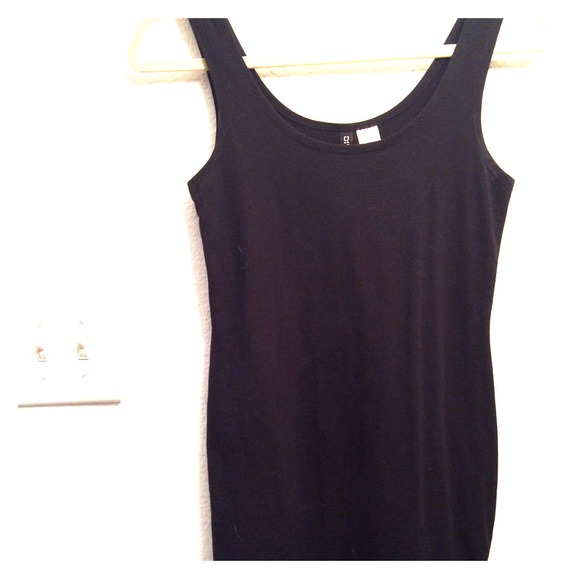 H&M DIVIDED black tank dress