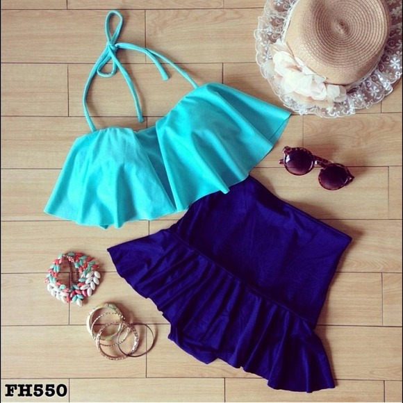 Dresses & Skirts - 🎀Teal Highwaist swimsuit🎀 LAST ONE!